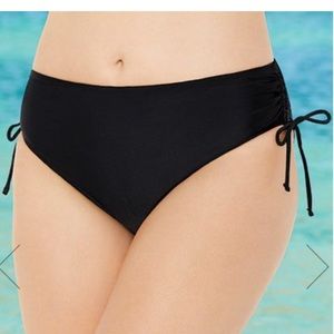 BLACK SIDE TIE ADJUSTABLE BRIEF size 16